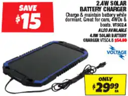 Autobarn 2aw solar battery charger offer