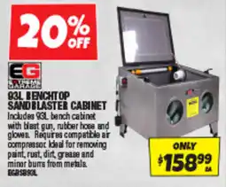 Autobarn Benchtop sandblaster cabinet offer