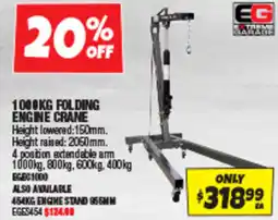 Autobarn Folding engine crane offer
