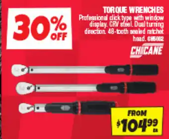 Autobarn Torque wrenches offer