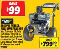 Autobarn 3600psi petrol pressure washer offer