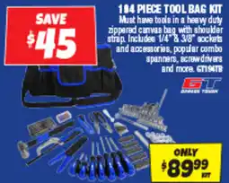 Autobarn 194 piece tool bag kit offer