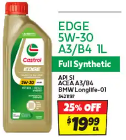 Autobarn Castrol Edge 5w-30 a3/b4 offer