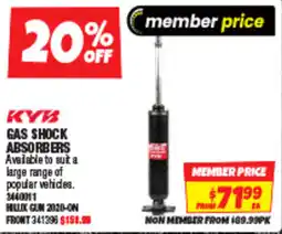 Autobarn Gas shock absorbers offer