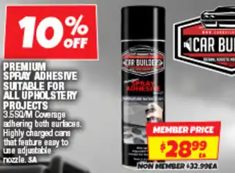 Autobarn Premium spray adhesive suitable for all upholstery projects offer
