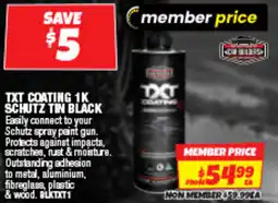 Autobarn Txt coating 1k schutz tin black offer