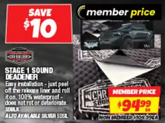 Autobarn Stage 1 sound deadener offer