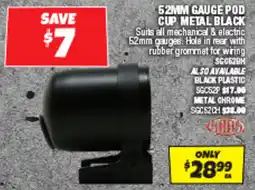 Autobarn Gauge pod cup metal black offer
