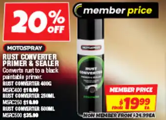 Autobarn Rust converter primer & sealer offer