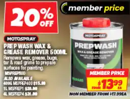 Autobarn Prep wash wax & grease remover offer