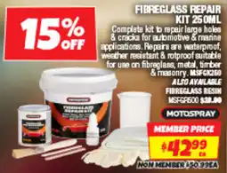 Autobarn Fibreglass repair kit offer