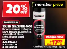 Autobarn Sound deadener offer