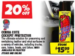 Autobarn Cobra cote cockpit protector offer