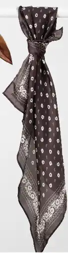 Kmart Ditsy flower print hair scarf - brown offer