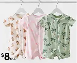 Kmart Short sleeve zip romper offer