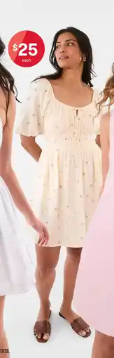Kmart Short puff sleeve mini dress offer