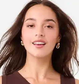 Kmart Mini round doorknocker earrings - gold tone offer