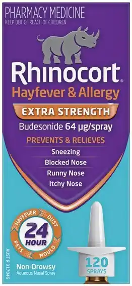 Rhinocort Hayfever & Allergy Extra Strength Nasal Spray 120 Sprays