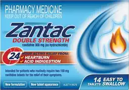 Soul Pattinson Chemist Zantac Double Stength 14 Tablets offer