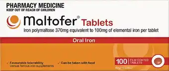 Soul Pattinson Chemist Maltofer Oral Iron 100 Tablets offer
