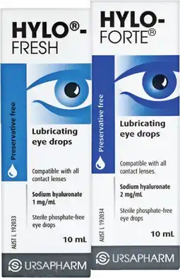 Pharmacist Advice Hylo-Fresh or Hylo-Forte Lubricating Eye Drops 10mL offer