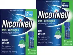 Pharmacist Advice NEW Nicotinell Mini Lozenges Nicotine 2mg or 4mg 81 Lozenges offer