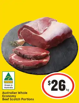 IGA Australian Whole Economy Beef Scotch Portions offer