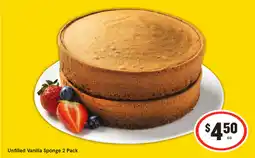 IGA Unfilled Vanilla Sponge offer