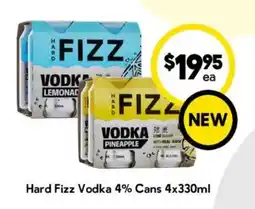 Drakes Hard Fizz Vodka 4% Cans offer