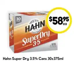 Drakes Hahn Super Dry 3.5% Cans offer