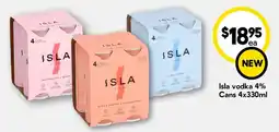 Drakes Isla vodka 4% Cans offer