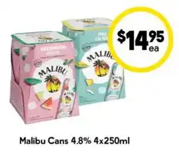 Drakes Malibu Cans 4.8% offer