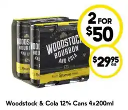 Drakes Woodstock & Cola 12% Cans offer