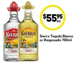Drakes Sierra Tequila Blanco or Resposado offer