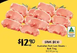 Drakes Australian Pork Loin Steaks - Bulk Tray offer