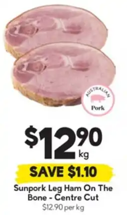 Drakes Sunpork Leg Ham On The Bone Centre Cut offer