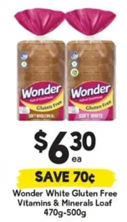 Drakes Wonder White Gluten Free Vitamins & Minerals Loaf offer