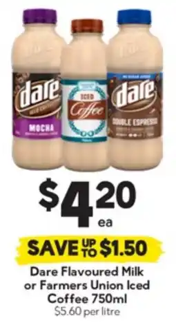 Drakes Dare Flavoured Milk or Farmers Union Iced Coffee offer