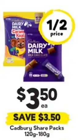 Drakes Cadbury Share Packs offer