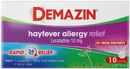Amcal Pharmacies Demazin Allergy + Hayfever Relief 10 Tablets offer