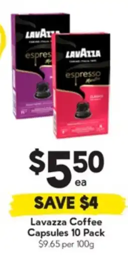 Drakes Lavazza Coffee Capsules offer