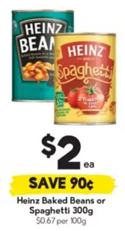Drakes Heinz Baked Beans or Spaghetti offer