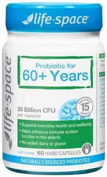 Amcal Pharmacies Life-Space Probiotic For 60+ Years 60 Capsules offer