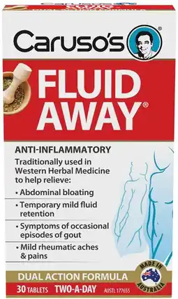 Amcal Pharmacies Caruso’s Fluid Away 30 Tablets offer