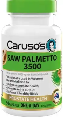 Amcal Pharmacies Caruso’s Saw Palmetto 3500 50 Capsules offer
