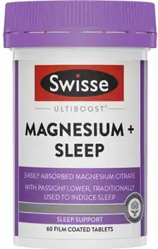 Amcal Pharmacies Swisse Ultiboost Magnesium + Sleep 60 Tablets offer