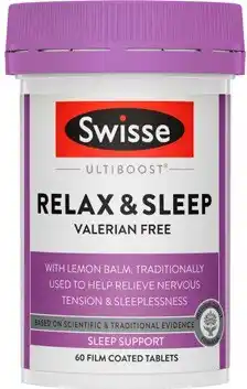 Amcal Pharmacies Swisse Ultiboost Relax & Sleep 60 Tablets offer