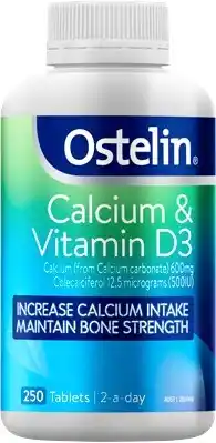 Amcal Pharmacies Ostelin Calcium & Vitamin D3 250 Tablets offer