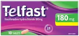 Amcal Pharmacies Telfast Hayfever Allergy Relief 180mg 10 Tablets offer