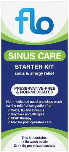 Amcal Pharmacies Flo Sinus Care Starter Kit 12 Sachets offer